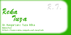 reka tuza business card
